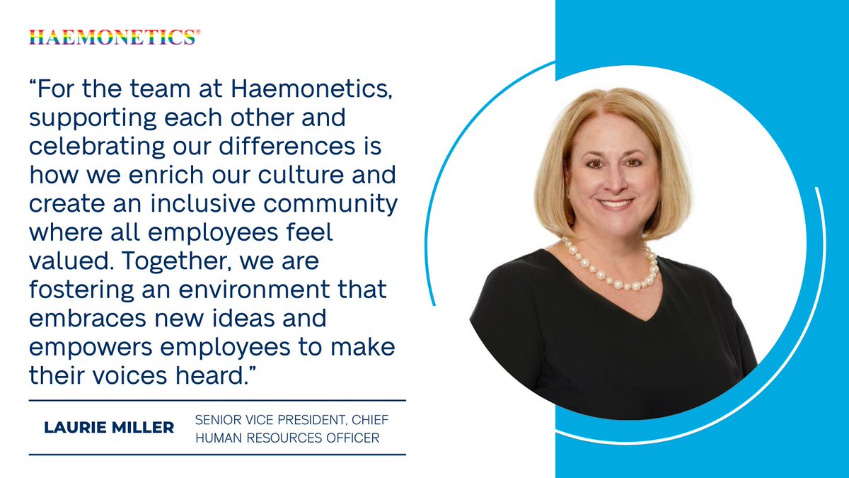 HaemoneticsCorp's tweet photo. Haemonetics #WinsTogether by embracing diversity and elevating the unique perspectives of individuals across our team. #MakeItMatter https://t.co/DpqtTIlN44