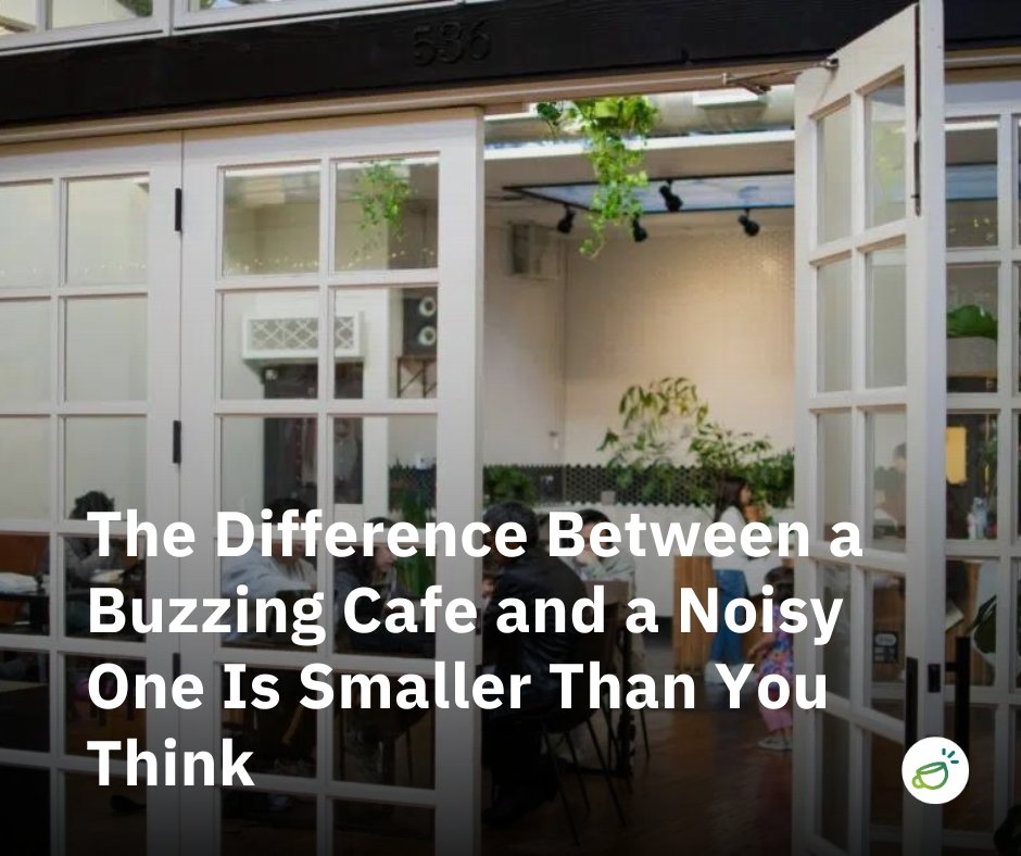 Coffee shops are naturally noisy places, but what is an acceptable level of noise?

Learn how coffee shop owners can work around noise levels in their cafés making sure customers have a pleasant time and their staff is protected.

🔗 rebrand.ly/CafeNoise