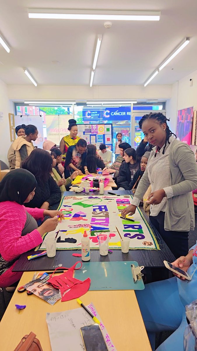 CAS_rochdale's tweet photo. Together, we will make Sheba Festival 2024 a memorable one...see you all again next week Wednesday!
#creativity #bannermaking #art https://t.co/a3bKscCdTk