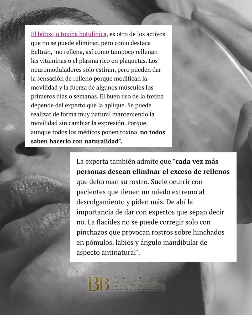 DraBeaBeltran's tweet photo. Es un placer participar como 𝗲𝘅𝗽𝗲𝗿𝘁𝗼𝘀 en @elmundoes @yo_dona en este artículo de Marta Sotillos. La Doctora Beatriz Beltrán ofrece sus conocimientos y experiencia para resolver las dudas sobre el ácido hialurónico ✨️

https://t.co/2RcU2SvAot https://t.co/MrMIFossUh