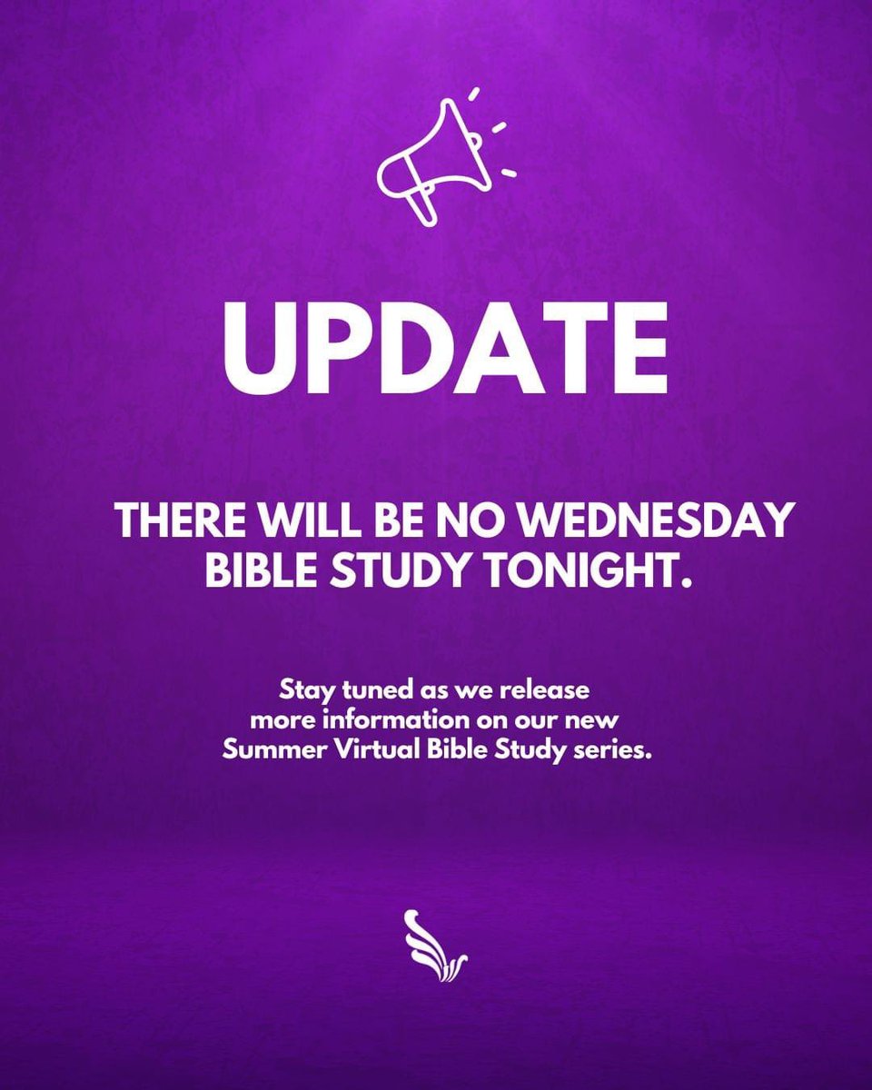 TFOPchurch's tweet photo. Update Fountain Fam! No Bible Study tonight. https://t.co/C30iofSp3J