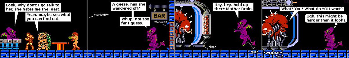 dragonmotherk's tweet photo. New comic!!!

https://t.co/0tDPkPpxch

#comicstrip #zebeth #planetzebeth #spritecomic #metroid #metroidcomic https://t.co/a7hrjwJbNv
