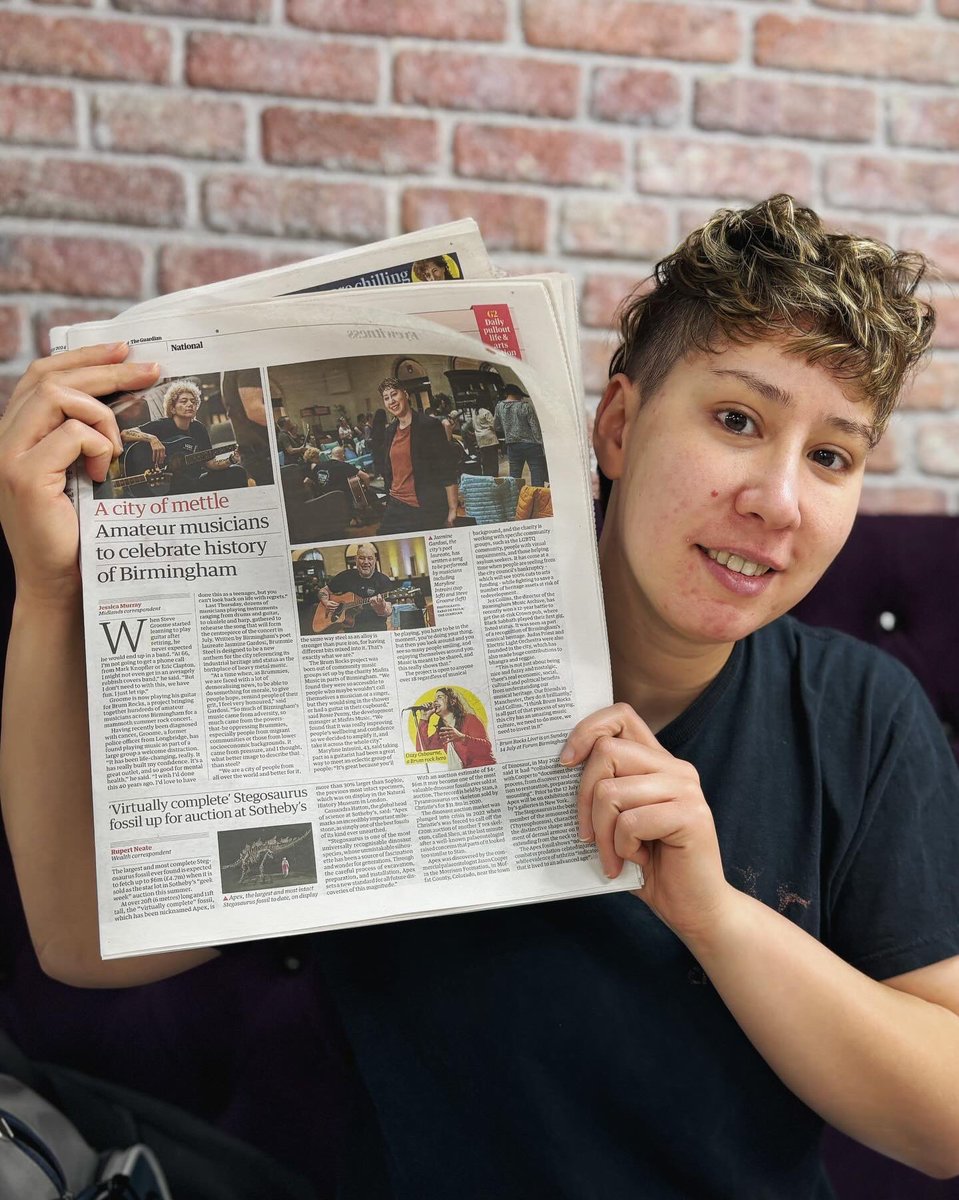 Jasmine Gardosi (@jasminegardosi) on Twitter photo We made it into <a href="/guardian/">The Guardian</a> last week.
@misfits_music are bringing Brum Rocks Live to Birmingham on 14th July and I’ve written a Brummie anthem for the occasion. It’s going to be played by a mass super-band of hundreds of musicians We made it into <a href="/guardian/">The Guardian</a> last week.
@misfits_music are bringing Brum Rocks Live to Birmingham on 14th July and I’ve written a Brummie anthem for the occasion. It’s going to be played by a mass super-band of hundreds of musicians