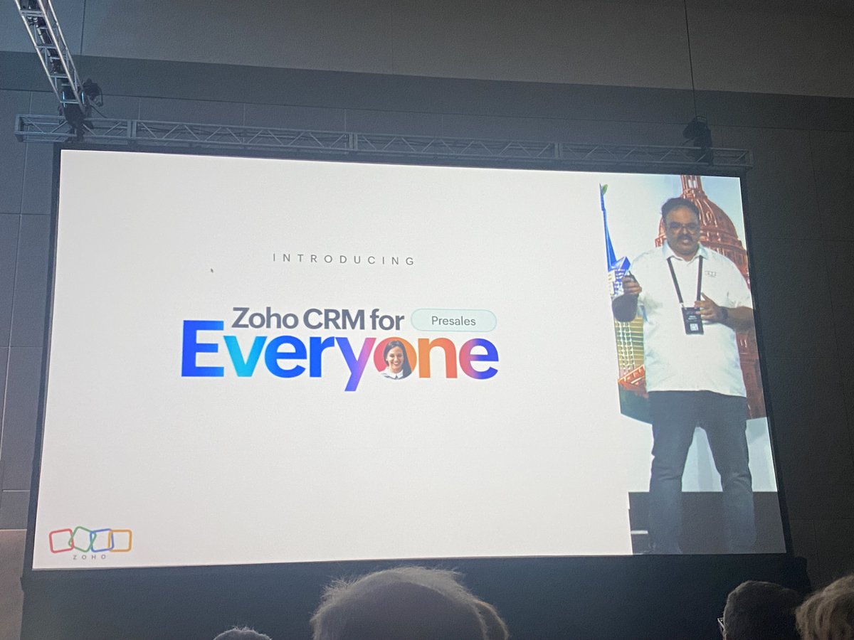 blairplez's tweet photo. New announcement at #Zoholics24 - @Zoho  CRM for Everyone, a new set of capabilities aimed at
 democratizing #CRM to all teams involved in customer operations activities. Democratizing CRM by connecting teams with their own context. #ZoholicsUS https://t.co/oxbyptUX3q