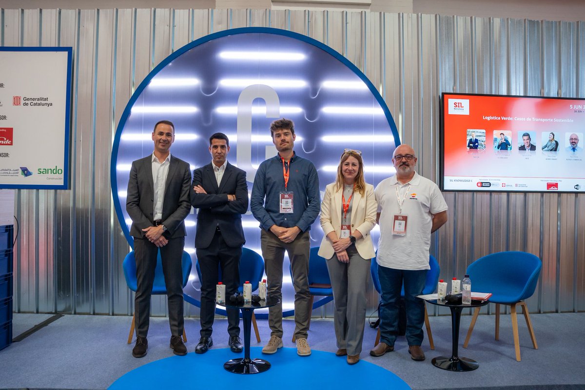 SILBarcelona's tweet photo. Conoce ejemplos reales de transporte sostenible en logística verde. Desde la implementación de vehículos eléctricos hasta rutas optimizadas junto a Carlos Giner (#SESÉ), Patrick Lokkegaard (@ecoDeliver_es), @NeusOlea (@aemes_smart), Paco Rosa (@Repsol), Xavier Calvo (@nacex_). https://t.co/Ktsw71PltS