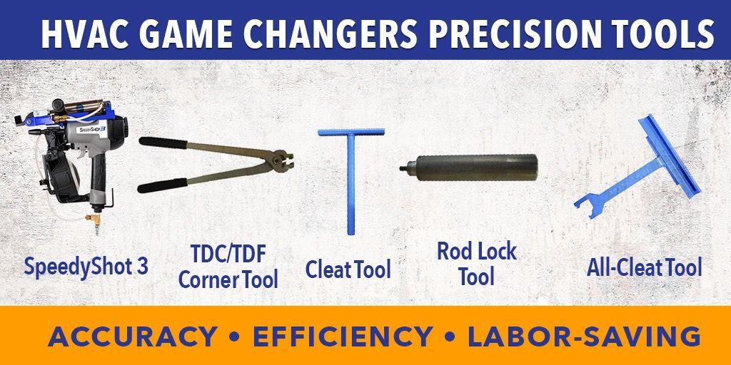 clwardinc's tweet photo. At CLWARD, we're more than just US-made sheet metal ductwork accessory products.  Introducing our lineup of precision tools including SpeedyShot 3, Cleat Tools, TDC/TDF Corner Tool, and Rod Lock Tool. Engineered for accuracy, efficiency, and labor-saving. https://t.co/3haHBExjKn