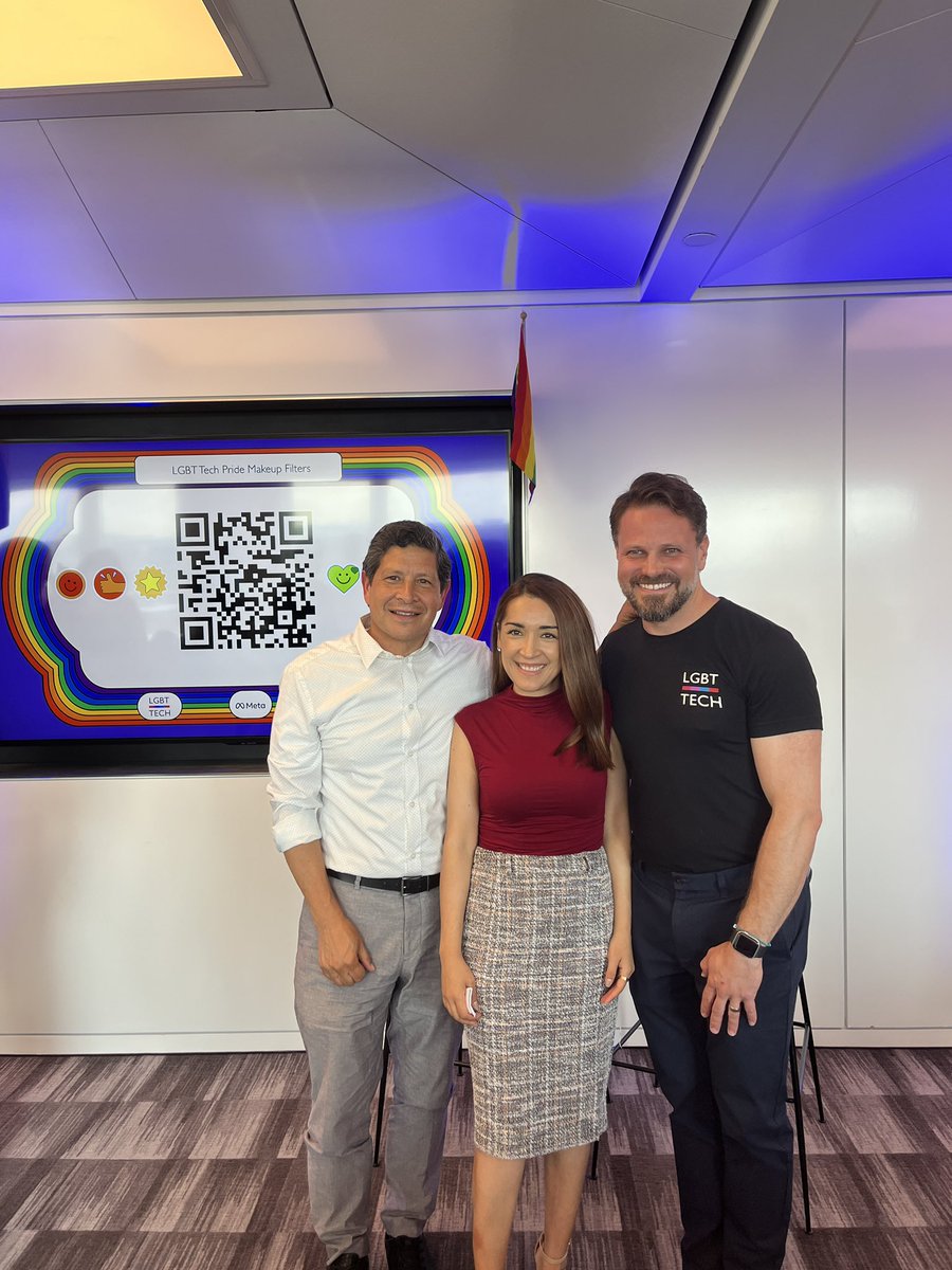 Welcomed #PRIDE month with an insightful event hosted by <a href="/LGBTTech/">LGBT Tech</a>  and <a href="/allvanza/">ALLvanza</a> at <a href="/Meta/">Meta</a> DC HQ to highlight the importance of digital access, usage, and experiences of the LGBTQ+ Community 🏳️‍🌈

Thank you <a href="/HHFoundation/">Hispanic Heritage Foundation</a> for allowing us into these spaces !