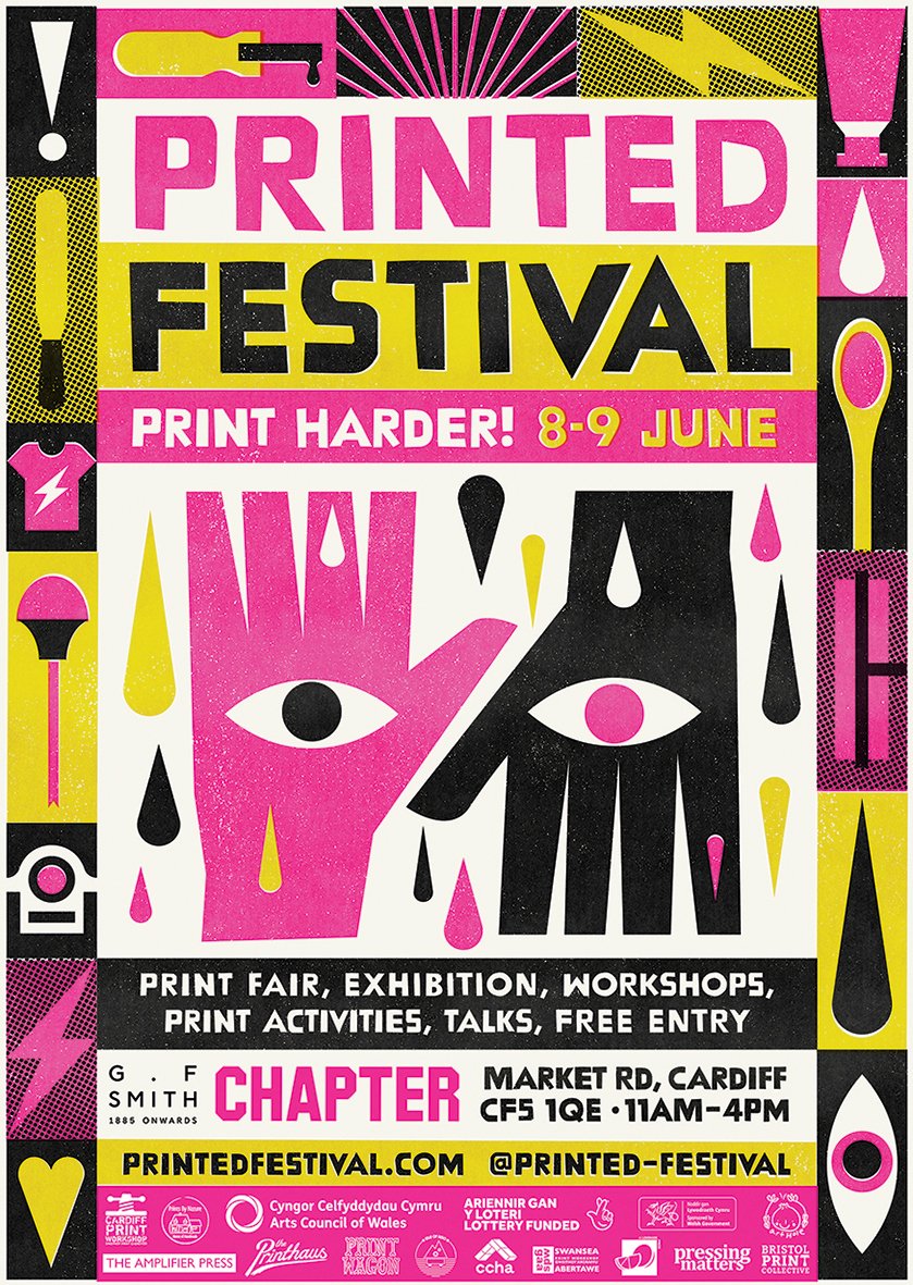 The Printed Festival returns to Cardiff this weekend 📢

Featuring family-friendly activities, a ‘makers trail’ of print artists stalls and 'have-a-go' print! 

Taking place <a href="/chaptertweets/">Chapter Arts Centre</a> 8 - 9 June 📆

Find out more: creativecardiff.org.uk/printed-festiv…

<a href="/ThePrinthaus/">The Printhaus</a>