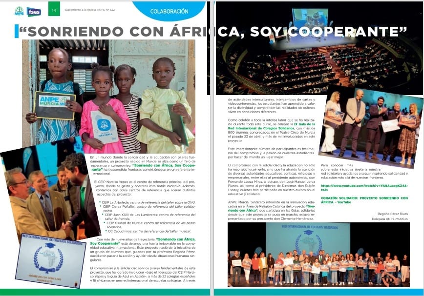 SONRIENDO con ÁFRICA <a href="/AzulenAccion/">Azul en Acción</a> <a href="/Educarm/">Educarm</a> <a href="/regiondemurcia/">Gobierno de la Región de Murcia</a> <a href="/AytoMurcia/">Ayuntamiento de Murcia</a>