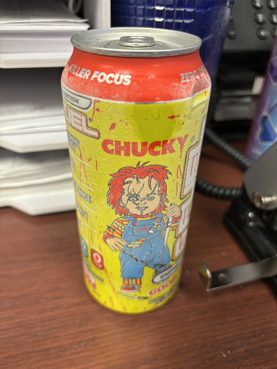 Mely_Sebas1825's tweet photo. Time to get this day started the right way!!! #chucky #energy @GFuelEnergy @GammaLabs https://t.co/oZ6ZxamRLi