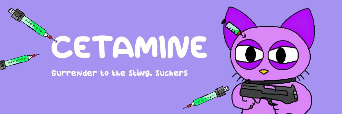 (SOL) $CET 

Ape bag  Good branding and ticker. $CET the cat is an adventurer, powered by the sting of ketamine ,find good entry DYOR

<a href="/cetaminesol/">CET</a>

t.me/cetaminesol
cetamine.lol

CA
7HrLsQa4BgaudfEheoL33Xr7KprUWq9FXS4n5nfFpump
