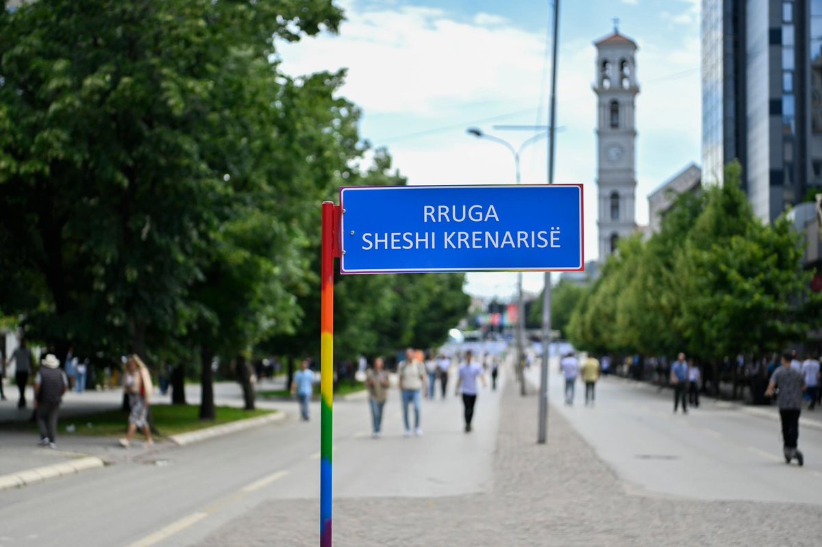YIHRKosovo's tweet photo. What an empowering afternoon at PRIDE SQUARE! 🌈✨
In today's street action, we transformed the space in front of the Grand Hotel into a vibrant Pride Square. We claimed this space with pride and joy.
Let's keep the momentum going!
#PrideSquare #PrideWeek2024 #VisibilityMatters https://t.co/N4pYQALSdT
