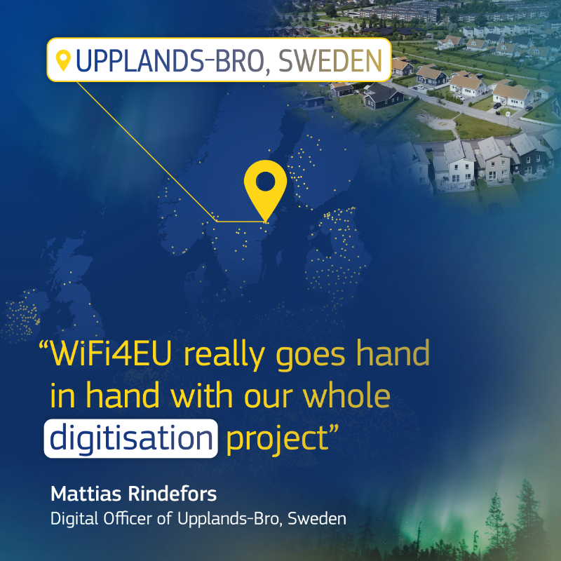 EU_HaDEA's tweet photo. Connecting Europe with #WiFi4EU 🇪🇺

You can access more than 93 000 secure and free hotspots across Europe in parks, schools, public buildings or health centres 🛜

💻Go to https://t.co/orfOHvg4d1 and find a #WiFi4EU hotspot near you!

#EUfunded