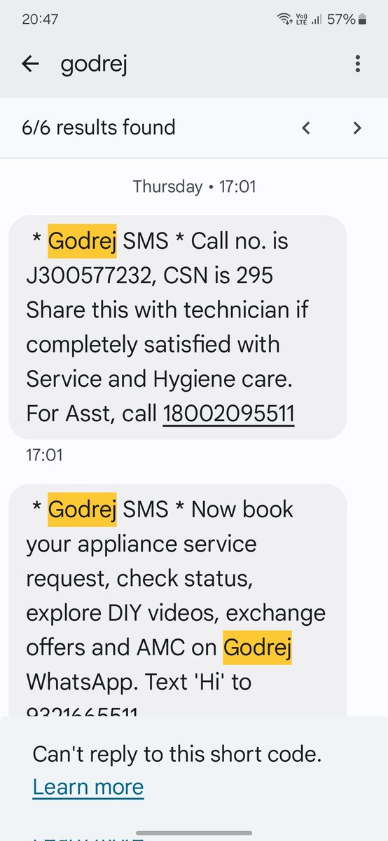 Swapnil84019145's tweet photo. My 2 months old Split A.C stopped working , I've complained twice first one was on 30/5/2024 and was cancelled by service person himself and  second complaint on 4/6/2024 of which I've received no intimation about any visit, Pathetic customer support @GodrejAppliance please help https://t.co/Wf1X8qrqLa
