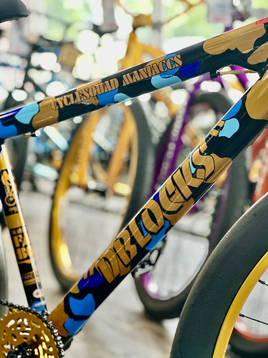 BertsBikes's tweet photo. There’s no doubt that we sell some of the coolest bikes around. This SE DBlocks Blue/Gold Camo Edition is no exception. These might be gone by the weekend, get down to your nearest Bert’s soon or you’ll miss out.
#BIKESYR #bikesyracuse #bikecny #cyclingisforeveryone https://t.co/69cp24vnvj