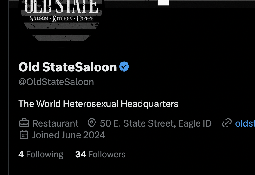 OldStateSaloon's tweet photo. Only 34 follows! What on earth is going on? @X