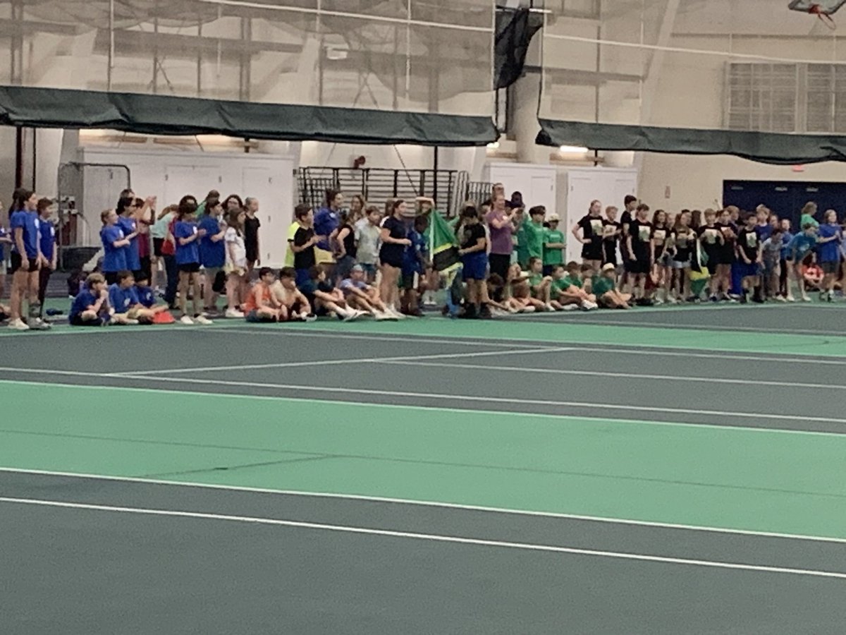 AlBeanAD's tweet photo. The Huskies are pleased, once again, to serve as hosts for the Gorham School Department’s Field Days. It’s great to see all of the young children in the field house having such a great time. #GoHuskies @usmhuskies https://t.co/cGQlbCczvX