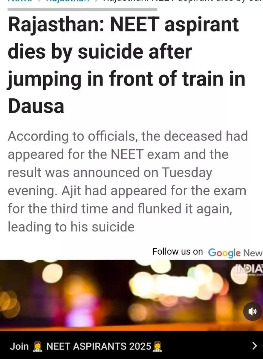 itsgujjarmahi's tweet photo. Neet aspirants please don't stress
One exam result is not important motre than your life.
#NEET_परिक्षा_परिणाम #nta_error https://t.co/ZCV5URVpNp