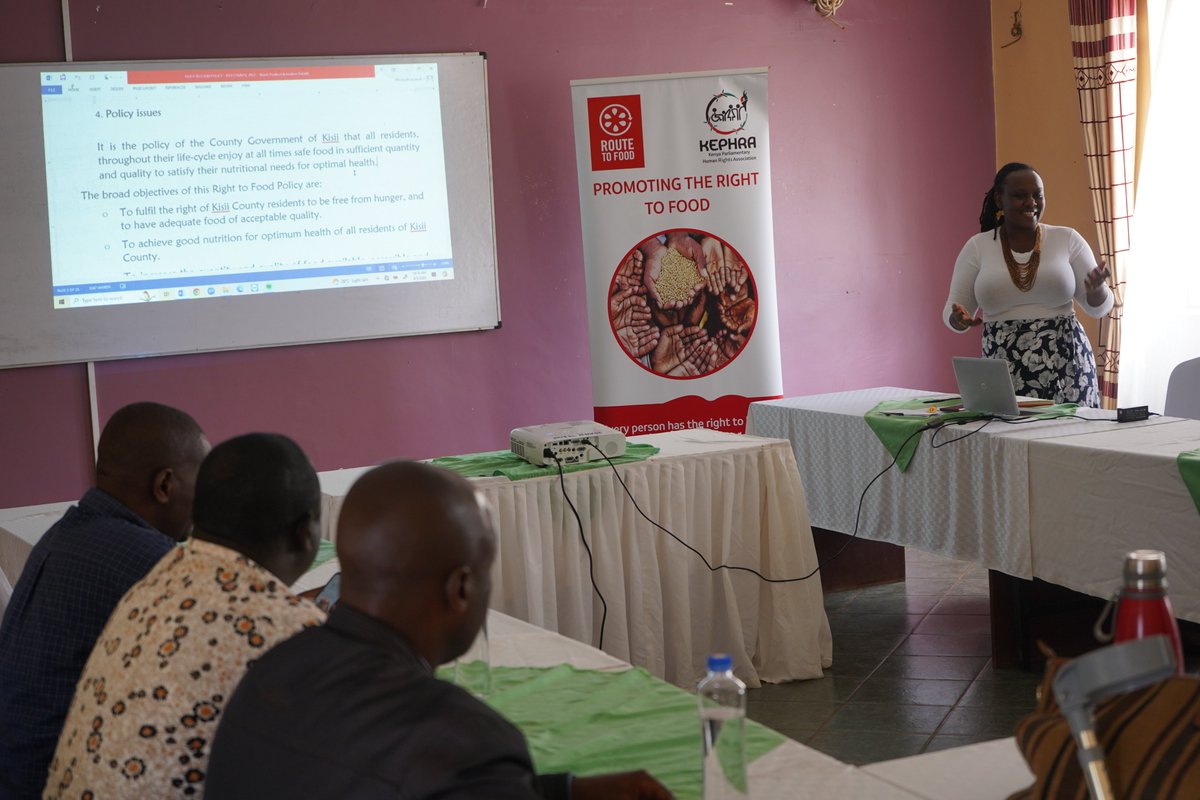 Great News!! 🎉 The Kisii County Right to Food Policy developed by <a href="/HumanRightsMPs/">KEPHRA</a>  has been adopted by the Kisii Cabinet &amp; submitted to the County Assembly for approval! We are thrilled to see counties achieving milestones in the realization of the Right to Food.  <a href="/HBSNairobi/">Heinrich Böll Stiftung</a>