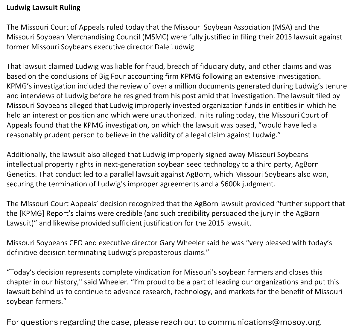 Another win for the <a href="/missourisoybean/">Missouri Soybeans</a> Association 👇