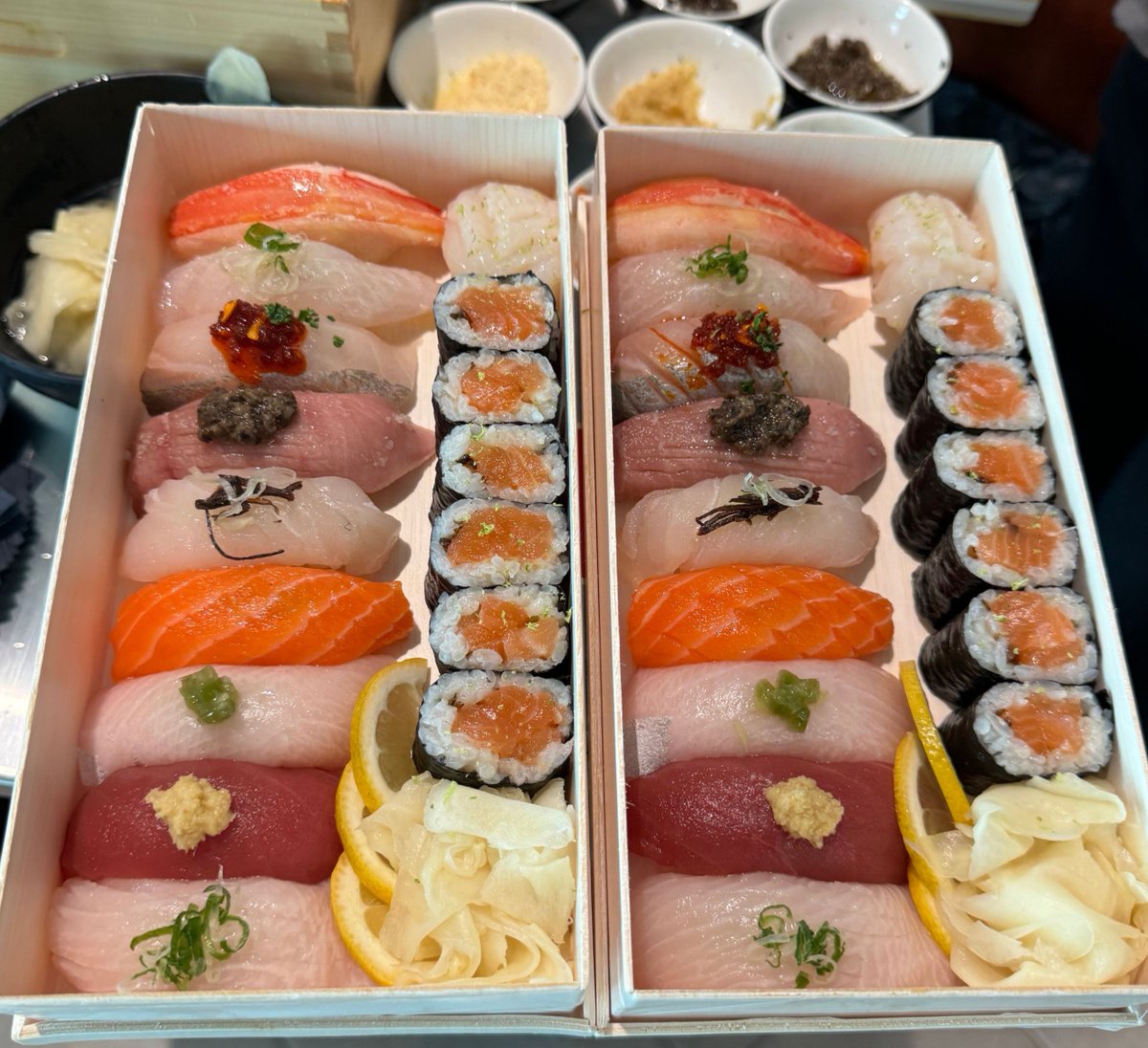 Flexjet's tweet image. Arriving at our #privateterminal in #Teterboro you are always greeted with a smile. You are always first at #Flexjet. Available on select days this summer; hand-rolled sushi.