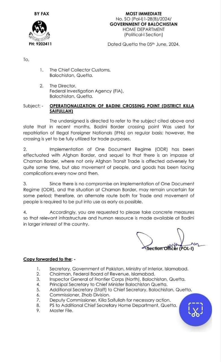 Info_Balochistn's tweet photo. Following the ongoing situation in #Pak_Afghan bordering Town #Chaman, Govt has decided to use an alternate route for both trade &amp; people movement through #Badini crossing point district #Killa Saifullah #Balochistan https://t.co/yD8jfJy0nW