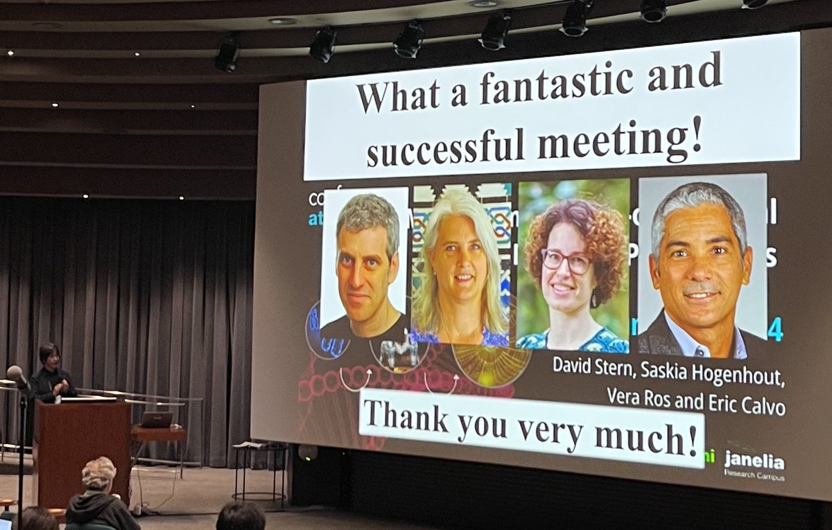 KamounLab's tweet photo. I think everyone here endorses @fkttkm Takema’s graceful slide. What a fantastic meeting! -#ExtendedPhenotypes2024 https://t.co/4JFz286AZH