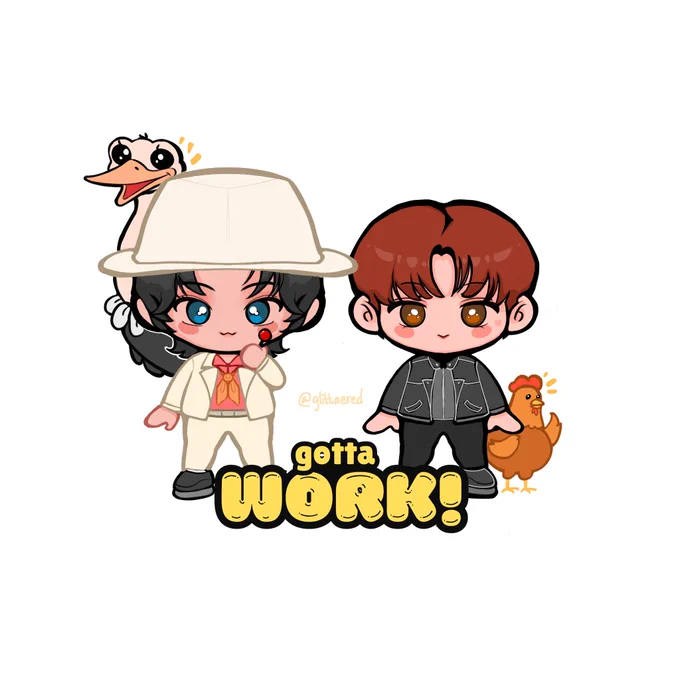 gotta work #seonghwa #yeosang #ateezfanart 