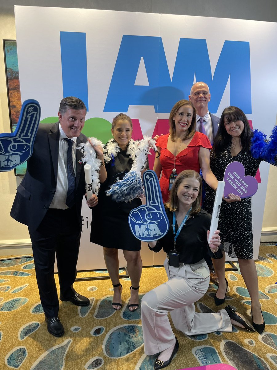 CristyArmand's tweet photo. Part of the incredible @iflymia comms team at today’s @WTCMiami State of the Ports. #IamMIA https://t.co/3EfG2Um6PU