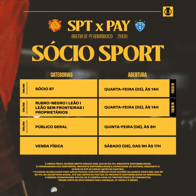 sportrecife's tweet photo. O Leão enfrenta o Paysandu, na próxima segunda-feira, e o serviço de jogo está no ar com os dias, horários e valores de cada setor. Garanta seu ingresso e deixe seu apoio em mais uma partida! 👊 https://t.co/bg5L7jxyRo