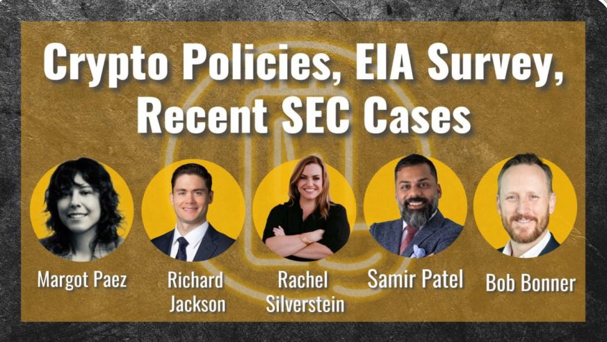 Interested in learning more about Crypto Policies? Any idea of what EIA even is? Check out this panel and get educated in the blockchain space. 

youtu.be/VHje5gER6uY

#crypto #blockchain #bitcoin