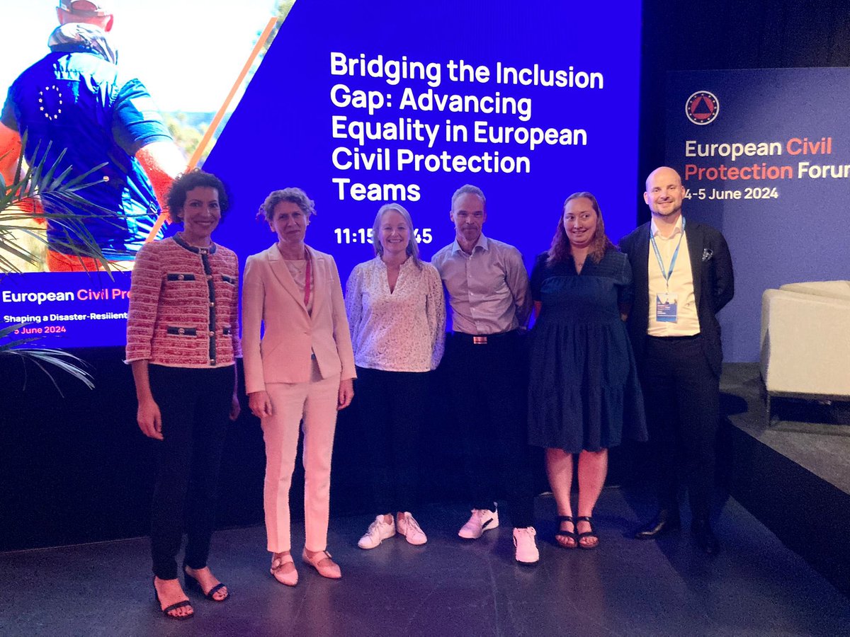 At the #CPforum2024, delighted to discuss diversity, inclusion and empowerment of European civil protection teams!