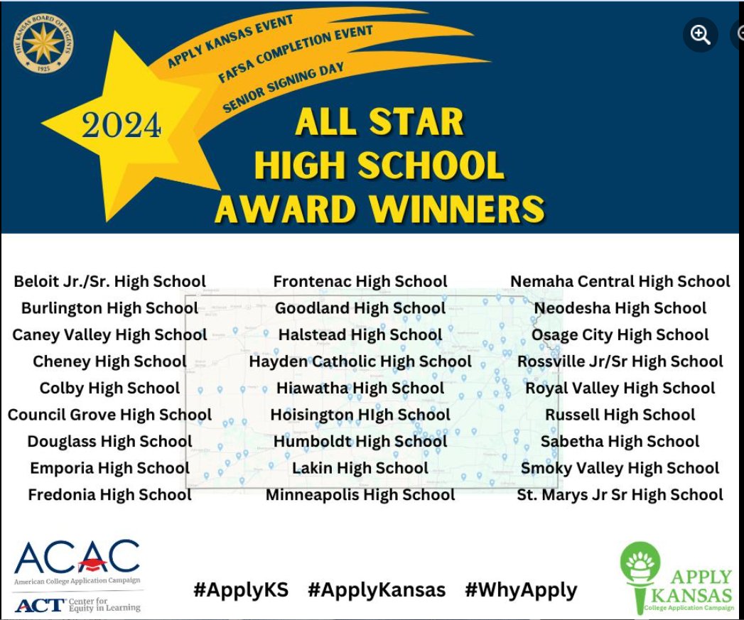 ToddEvans100's tweet photo. Kansas Board of Regents Sponsors #applyKS #USD113 https://t.co/PfkRVwB3hd