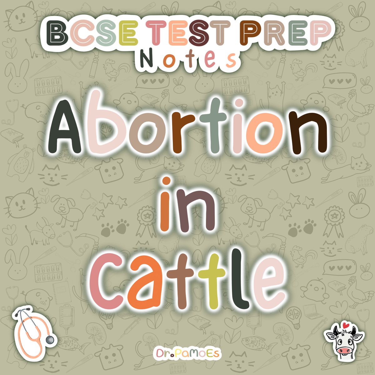 PaMoEs's tweet photo. Preparing for BCSE Test? ABORTION IN CATTLE 🐄 involves infectious (BVD, Brucellosis, Leptospirosis, IBR), and noninfectious causes (heat stress, toxins, and nutritional deficiencies). Diagnosis: sampling placenta, culture, PCR, serology, and histopathology🩺
#VetMedBCSETest https://t.co/3KdMy6zBlP