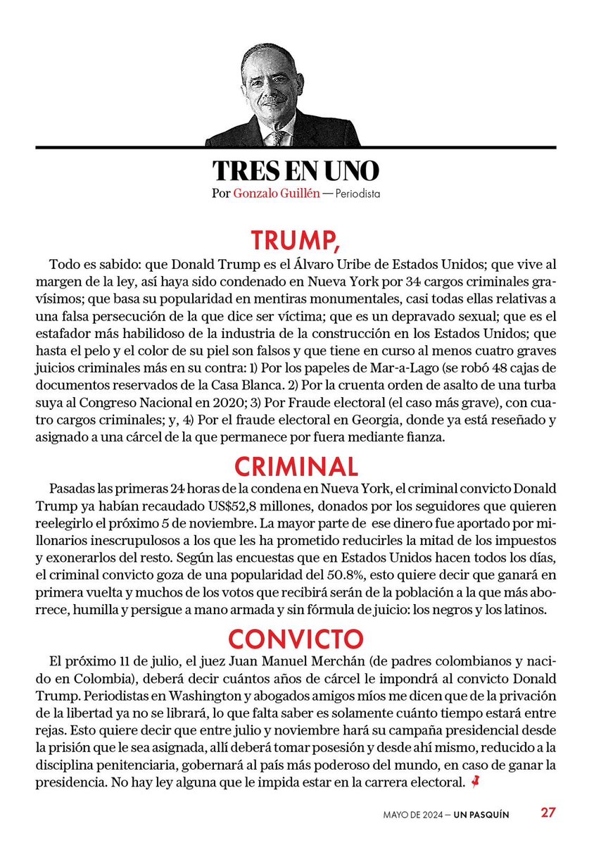 HELIODOPTERO's tweet photo. Hoy entró a circular alrededor del planeta una edición más de @UnPasquin, el periódico de @VLADDO que, además, acaba de ganar el premio de diseño más importante del mundo. Esta es mi columna. https://t.co/aF9bvkRG2L