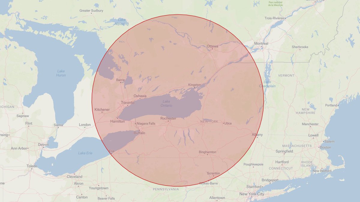 steffanwatkins's tweet photo. ๐จ๐ฆ #RCAF 427 Special Operations Aviation Squadron CE-145C Vigilance 145405 #C2C313 as #METAL61 is conducting a sortie over Lake Ontario in area CYA-530M, now at 23,000ft, giving them a LOS of ~300km.
https://t.co/UItQJ3YP88 #CANSOFCOM #427Sqn #427SOAS https://t.co/Y6t3uVuosn