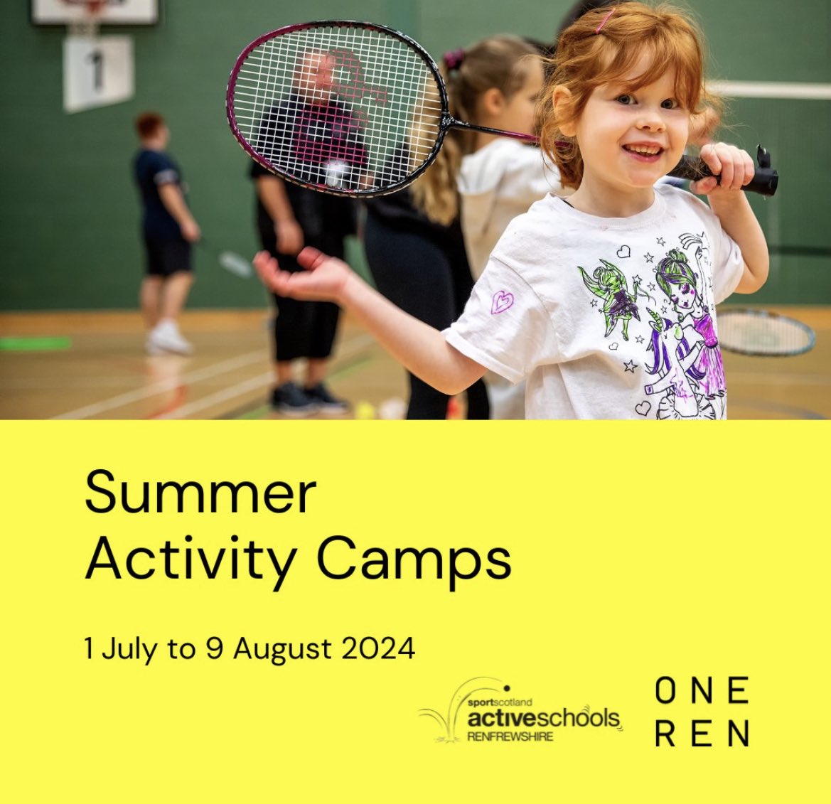 onerensport's tweet photo. Are you interested in volunteering with Active Schools? 
We have a whole Summer of sport and need you to get involved 🫵🏼😃
 
Sign up using the QR code below; https://t.co/QevE9jNDKU