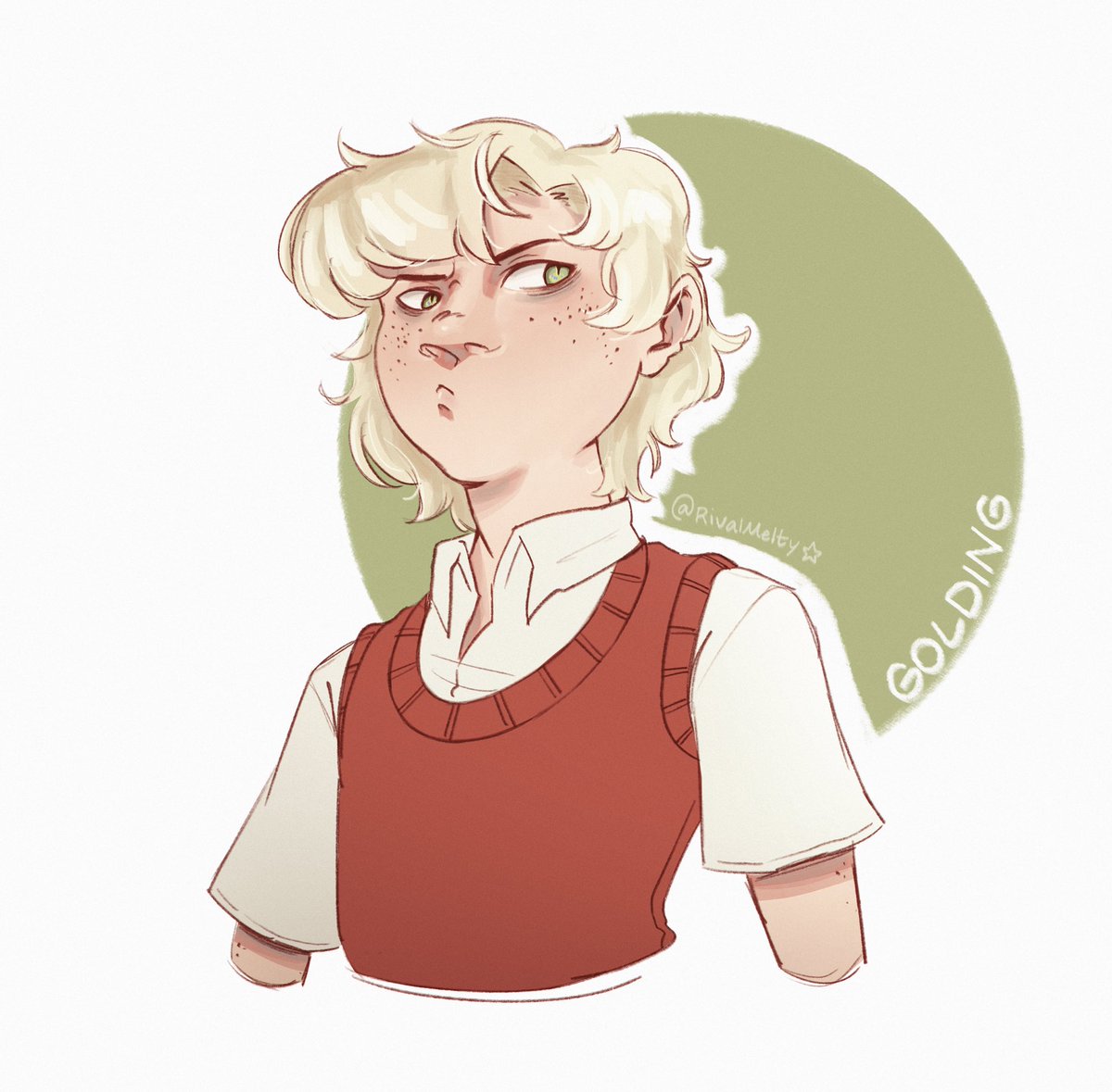 rivalmelty's tweet photo. hey best friends long time no see i’ve been doing these lil 1-2 hr bust doodles instead of working on my thesis pitches so here’s two oc blonde boys 😁 https://t.co/BfvsJDIbKf