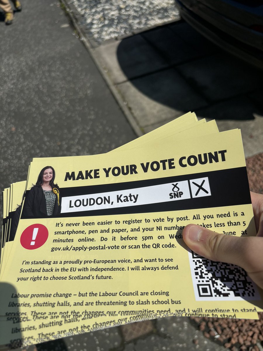 JamesSrenAnder1's tweet photo. Good to be out and about in Farme Cross for SNP candidate for Rutherglen @KatyLoudonSNP 

#VoteSNPJuly4th #VoteSNP24 https://t.co/cRtXkkVppd