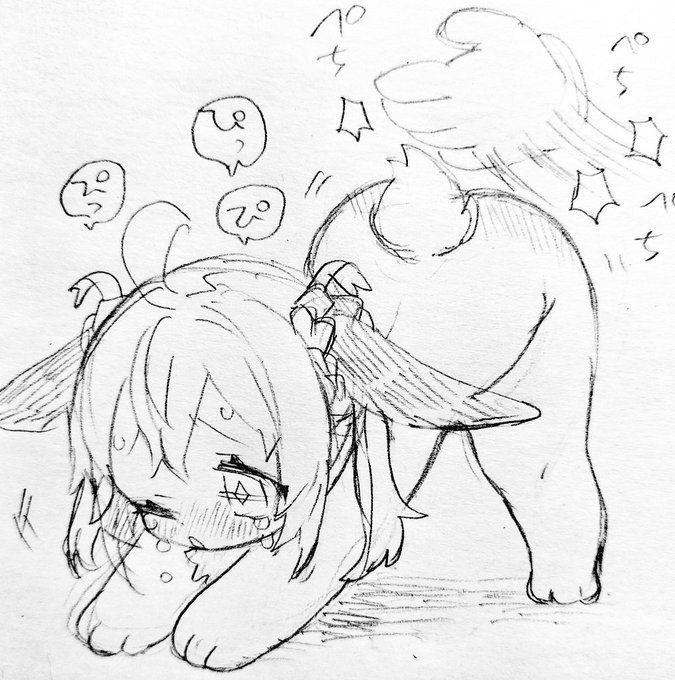 おしりペチペチされる夢ちゃん 