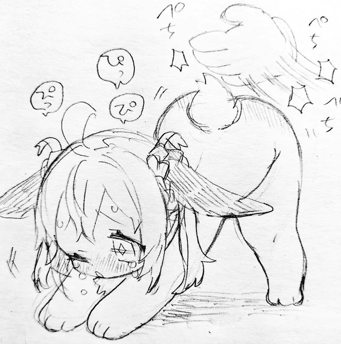 おしりペチペチされる夢ちゃん 