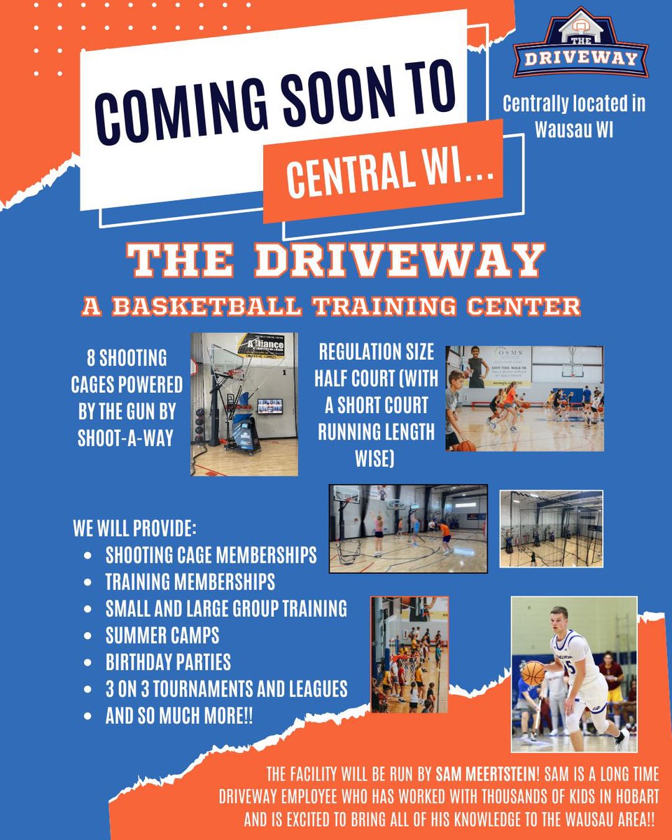 rboro21's tweet photo. The Driveway is coming to Central Wisconsin in the fall! Excited about this next phase and #inspiringimprovement Please share/tag any Central Wisconsin/Wausau area friends. Let's go! https://t.co/jaXWzMv8xT