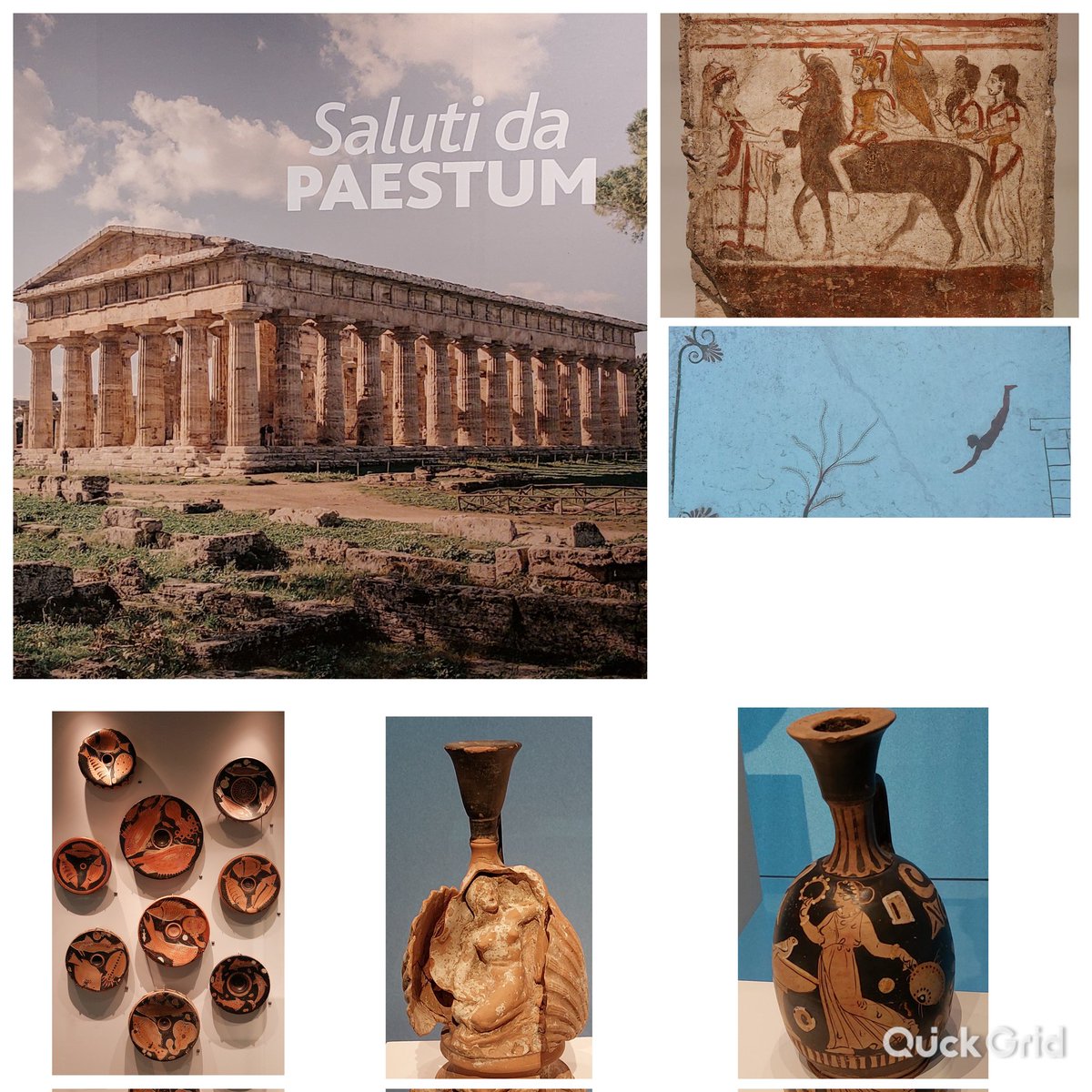 25 jaar geleden kampeerden wij in Paestum in Zuid-Italië met uitzicht op de tempels. Veel herinneringen aan toen tijdens de mooie tentoonstelling over Paestum in @RM_Oudheden