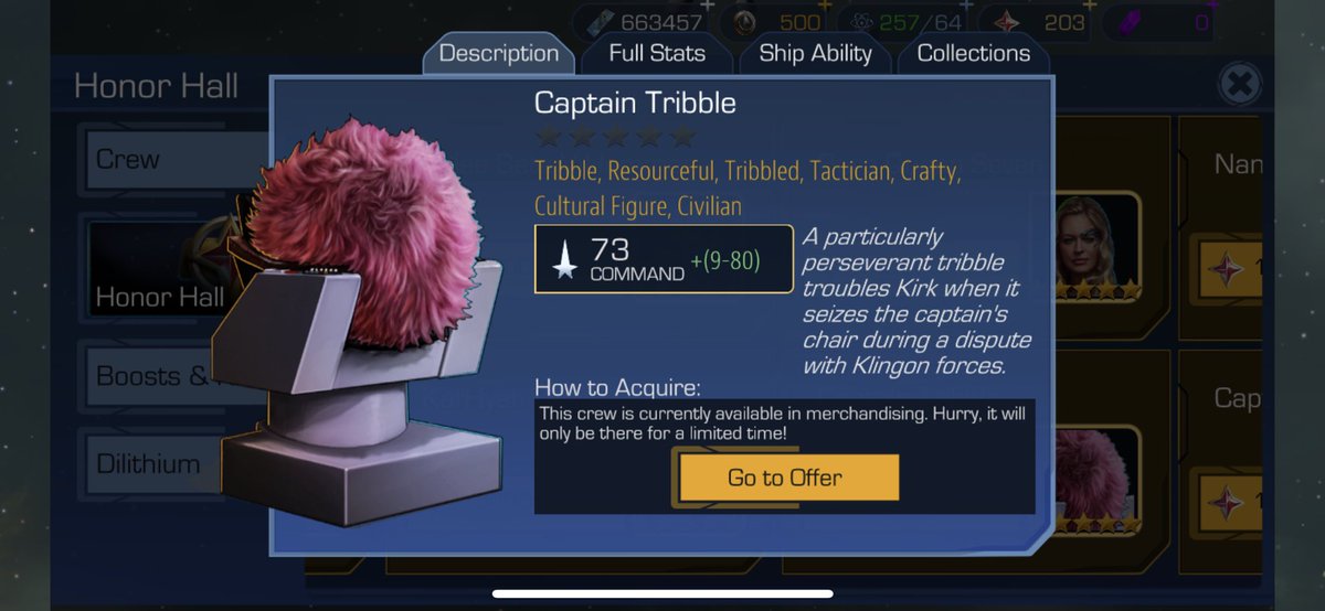 Captain Tribble you say?!