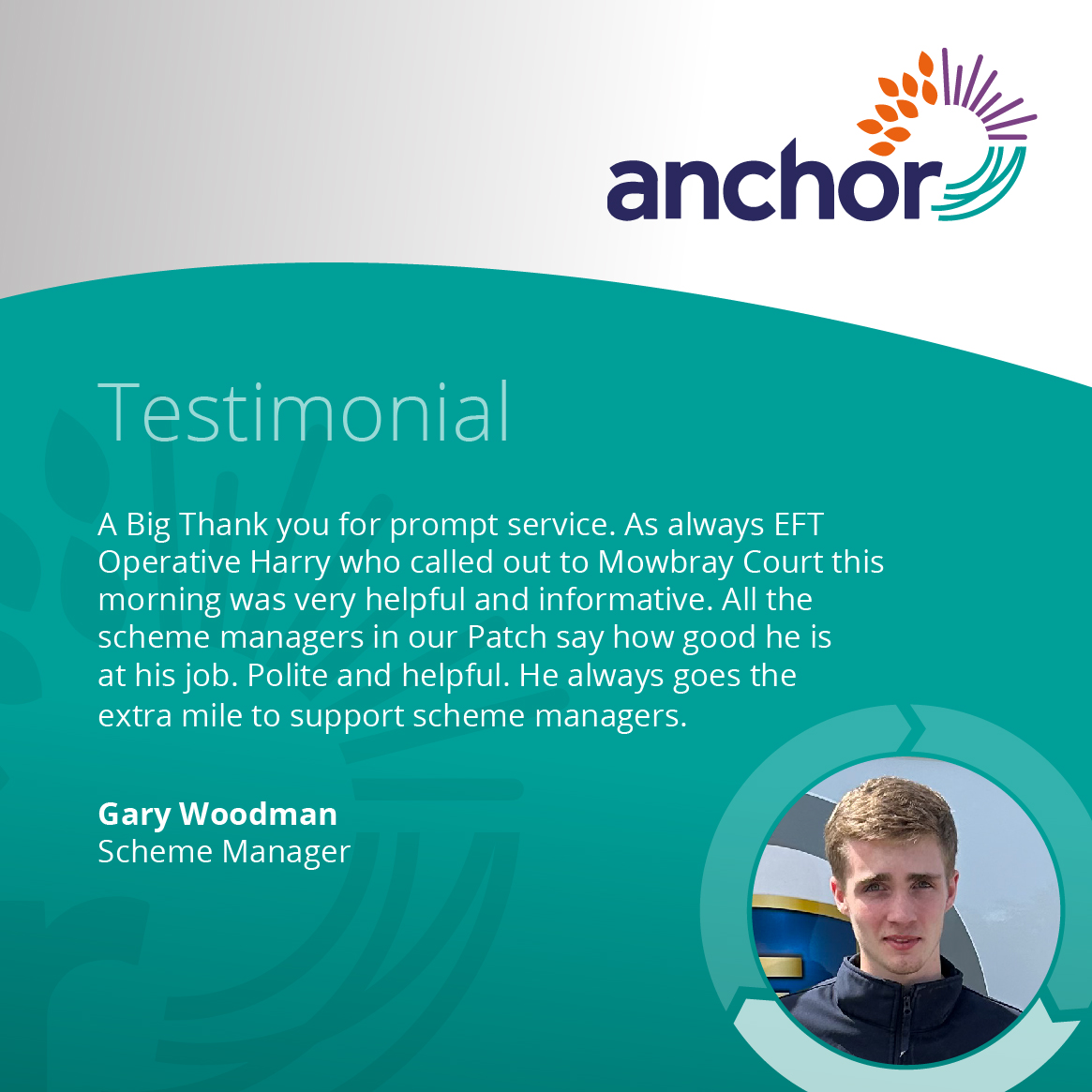 We've received more kind words from one of our clients <a href="/anchor/">Jackie Westrick</a>. Thank you Gary for your kind words about Harry, we really appreciate them.

#testimonial 
#kindwordsmatter 
#prideinourwork 
#lifesafetysystems
