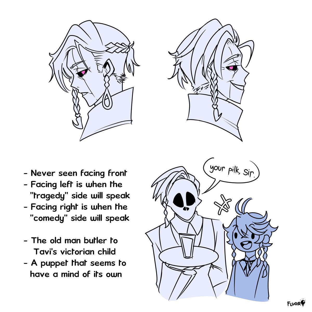 [#JurasickArt / #Artavio] Did some gijinka of Lorraine and Zephyr, so here's some gijinka of Jurard and Tavi's weapons too! 