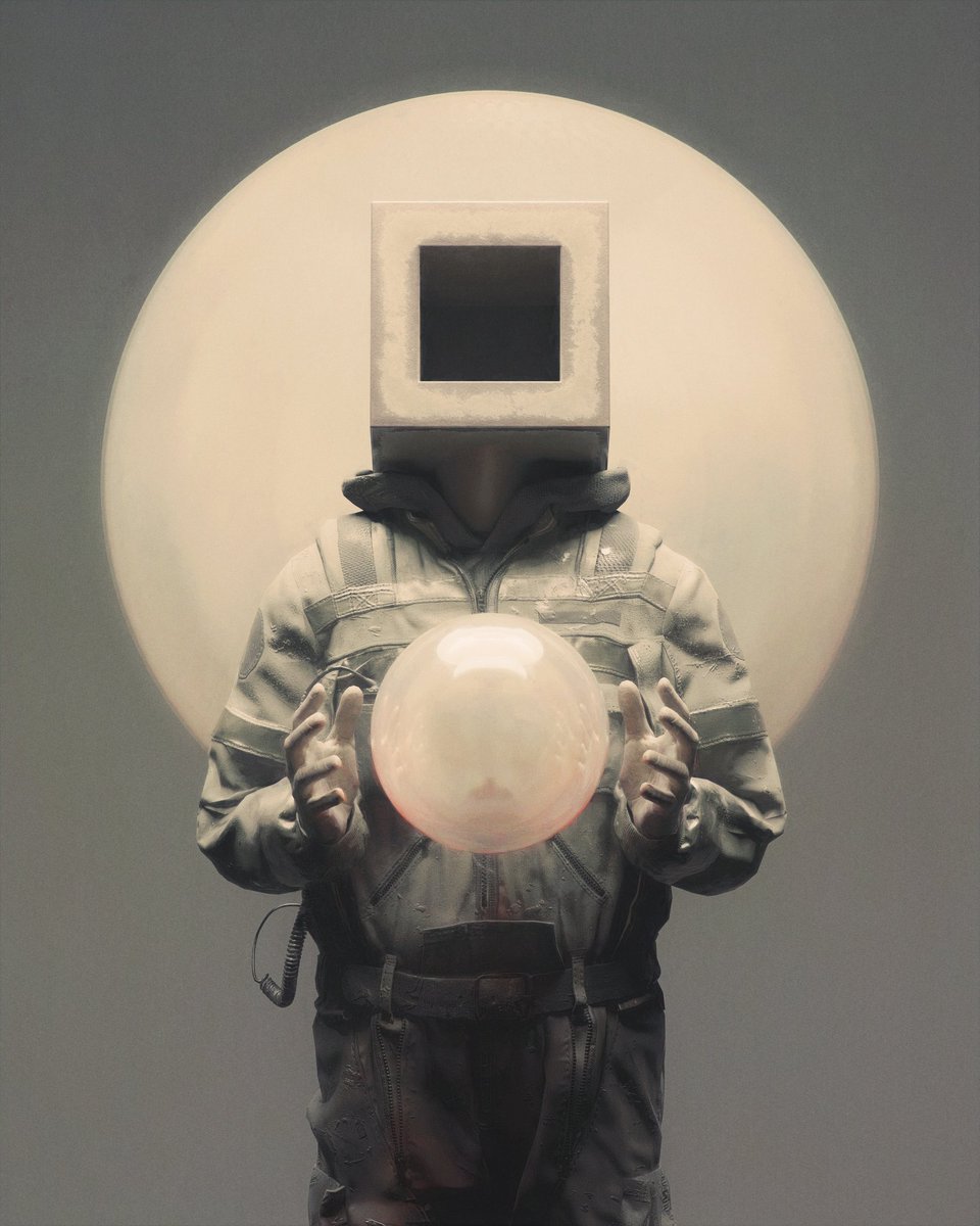 For over 4 years, <a href="/huleeb/">ʰᵘˡᵉᵉᵇ</a> has been building a complex and unique body of work. Set in deserted landscapes, his characters evolve in absurd, surreal situations, questioning our own relationship to solitude and life.

Discover his work here:
reflectrefract.com/blog/intothezo…