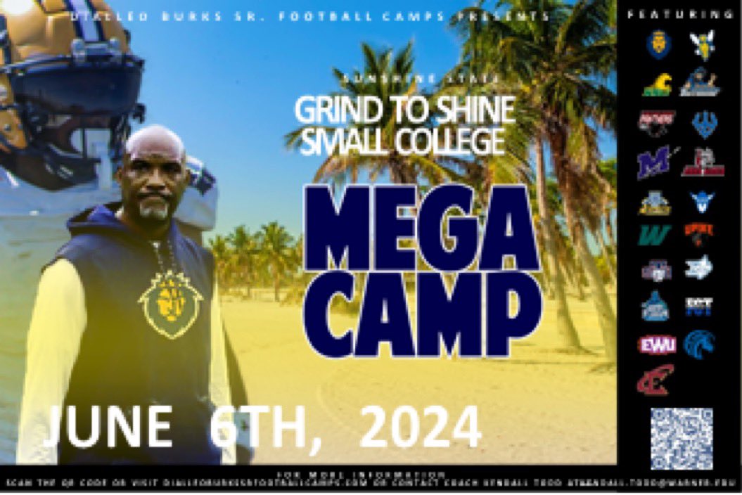 ZeavenJones72's tweet photo. I will be attending the Grind to Shine College Mega Camp at Warner University on June 6th at 9:00AM! 
Thank you @CoachKendallTod for the invite ! @dburks88 @WarnerUFootball @larryblustein @RecruitNavarre @BLester1993 @SnapWoodDLegend @BenGriecoSports @CoachBenji https://t.co/fWyxXc28el