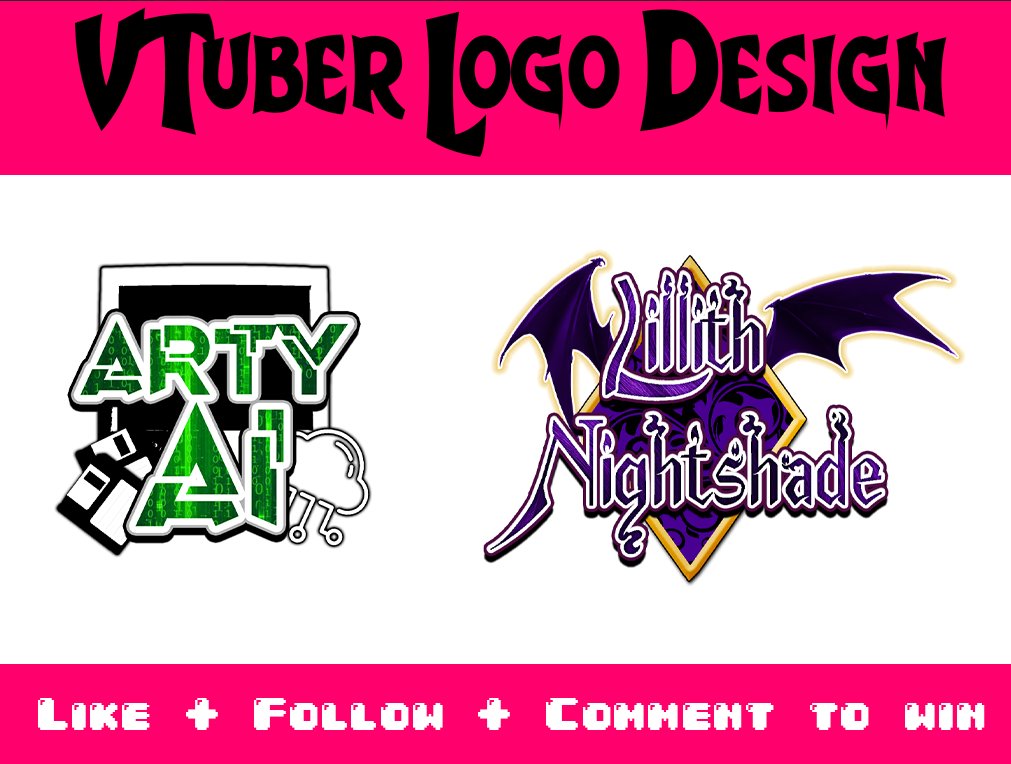 ArtyAI_VT's tweet photo. i need some more practice making these. Comment your OC design/PNG, and I'll pick one bellow to make a VTuber Logo. 

Likes are nice. 

Follows and Shares are welcome.

#VTuberUprising / #VTubersAreStillWatching / #Twitch https://t.co/8m5HgeJXdt