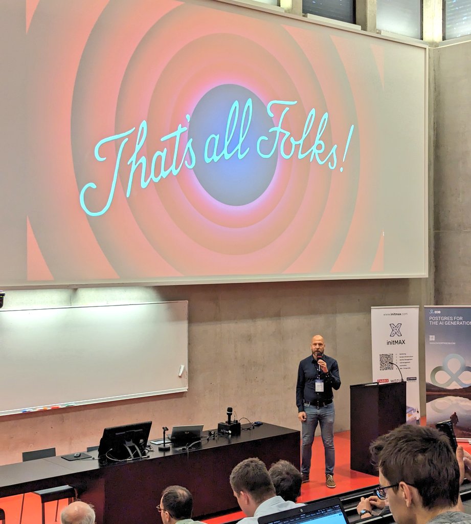 pgpaulman's tweet photo. Aand that's it for today! Thank you all for coming! @PraguePgDevDay 2024 ends. #p2d2 https://t.co/5fLFcglYAG